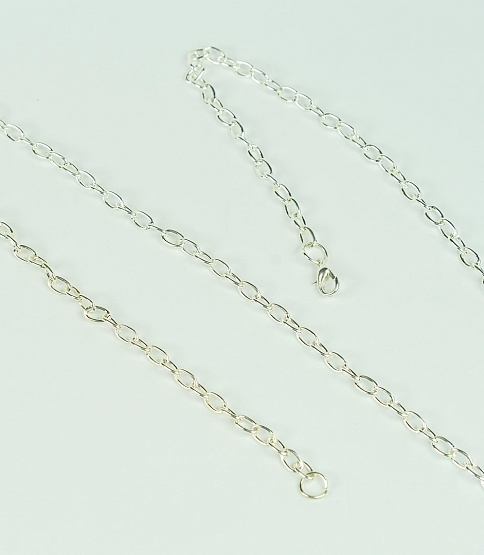 Plain Silver Chain Link Necklace - Click Image to Close